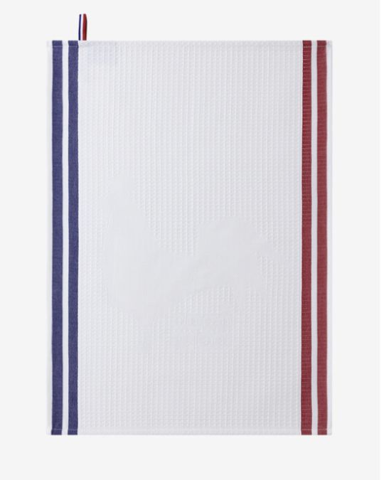 フランス・ヴォージュ地方の織物工房Le Jacquard Françaisが手がける、雄鶏モチーフのハンドタオル。コットン100%、伝統の技が光る一枚です。