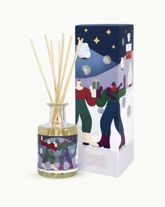 フラゴナールのCETTE NUIT LA、希少なノエル限定。豊かなウッディとアンバーの香りが上質な冬の雰囲気を届ける日本未入荷アイテム。