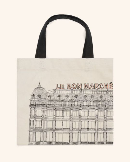 パリの魅力溢れるミニトート。ボンマルシェの上品デザインで毎日を特別に。